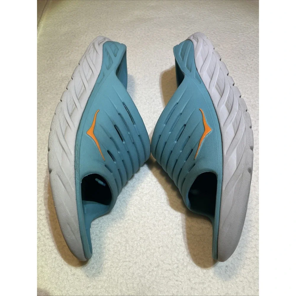 Hoka One One Ora Recovery Sandals‎ Mens Size 10 Slide Slip On Blue Shoes
